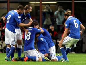 SOCCER: WORLD CUP QUALIFICATION; ITALY-DENMARK