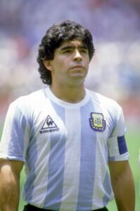 Diego Maradona of Argentina