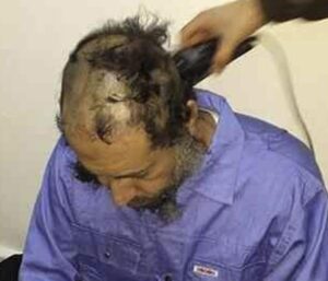 Handout photo shows Saadi Gaddafi, son of Muammar Gaddafi, inside a prison in Tripoli