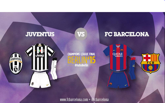 Finale di Champions League: ecco le divise di Juventus e Barcellona