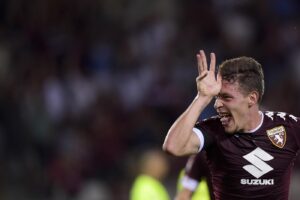 Belotti (Foto LaPresse/ Fabio Ferrari)