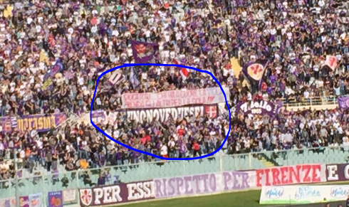 Striscione Fiorentina