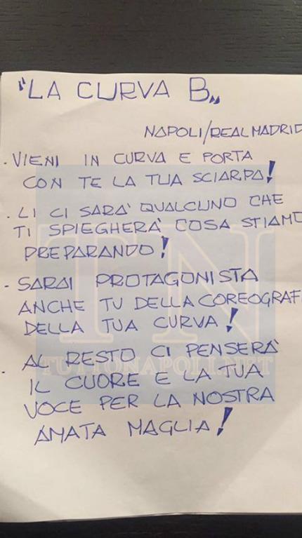 Volantino Napoli (Foto TuttoNapoli.net)