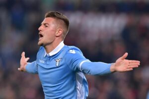 Milinkovic (Foto LaPresse/Alfredo Falcone)