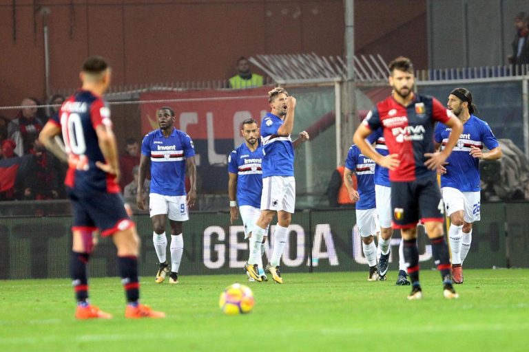 Sampdoria Genoa formazioni ufficiali