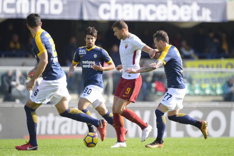Dzeko Hellas Verona-Roma