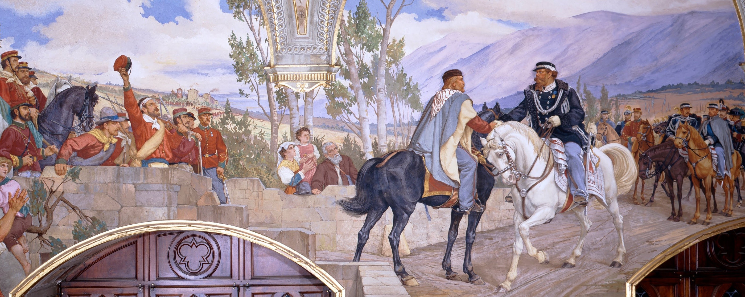 Giuseppe Garibaldi E Vittorio Emanuele II Incontro Di Teano 1 