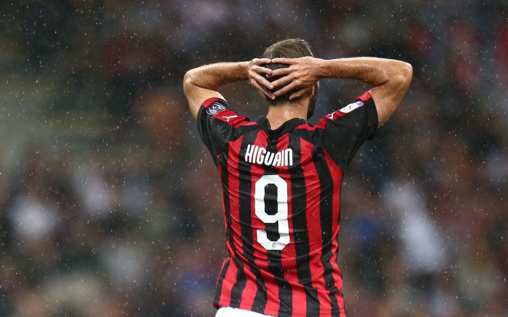 Higuain infortunio