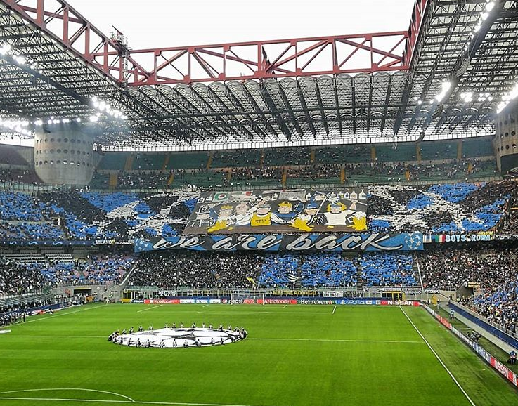 Coreografia Inter-Tottenham