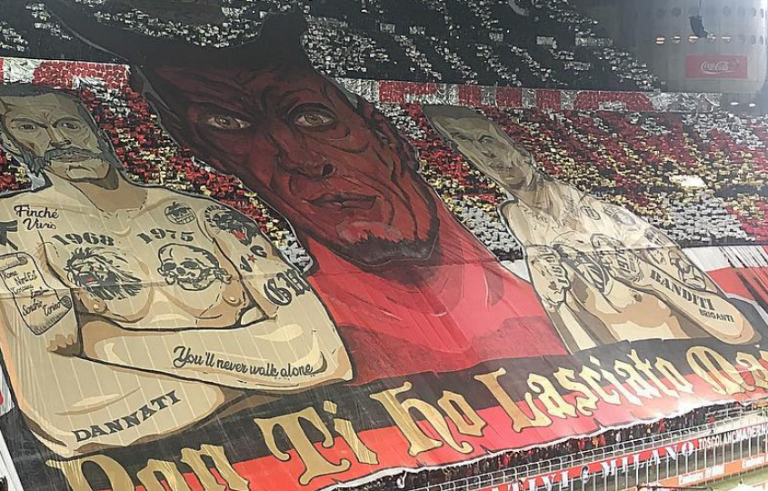 Coreografia Milan-Juve