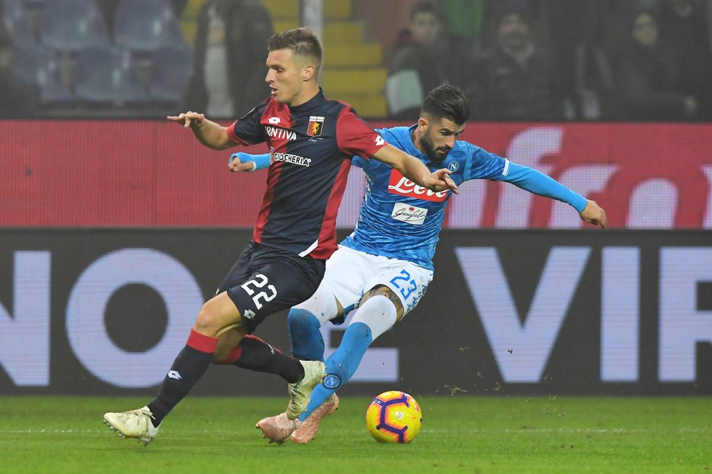 Genoa-Napoli interrotta
