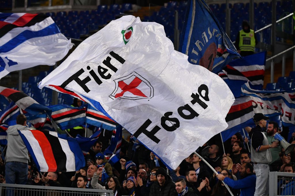 esultanza tifosi Sampdoria