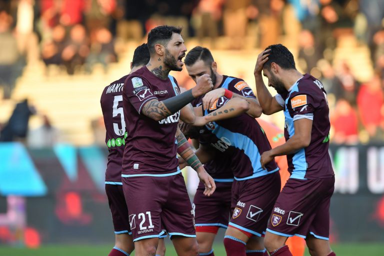 calciatori Salernitana su Playout