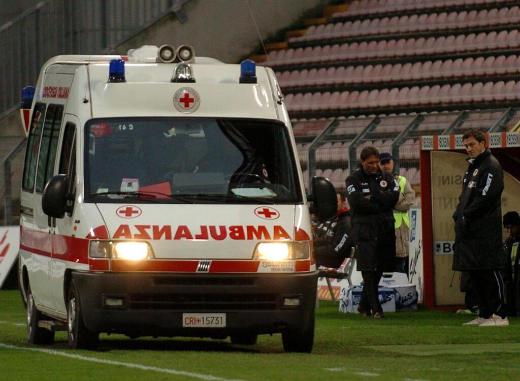 calciatore operato urgenza