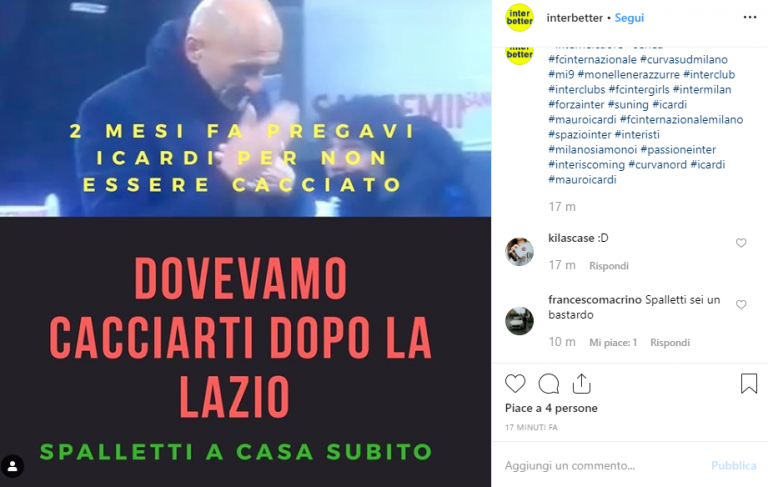 Icardi non convocato