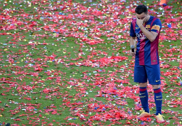 addio al calcio xavi