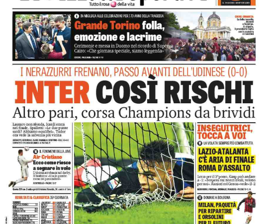 rassegna stampa calcio