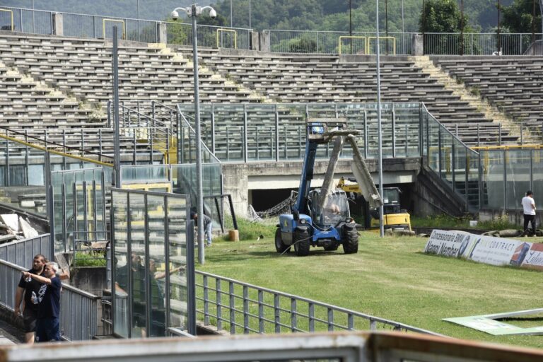 lavori stadio Rigamonti