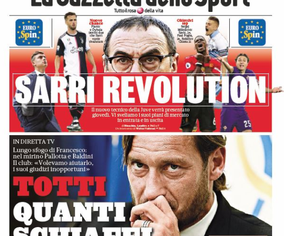 rassegna stampa calcio