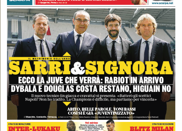 rassegna stampa calcio