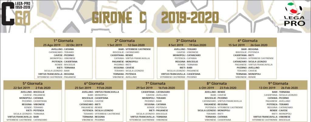 Calendario Girone C