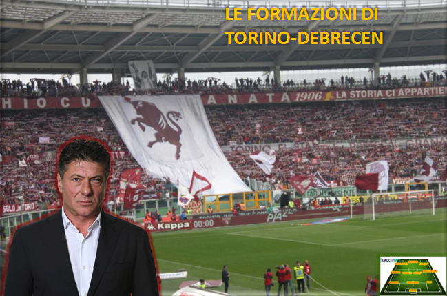 Formazioni Torino-Debrecen