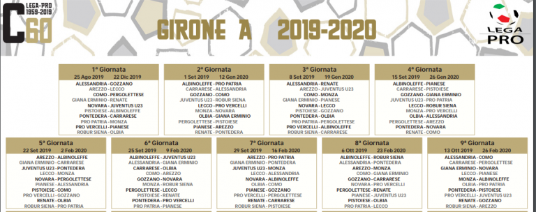 Calendario Girone A