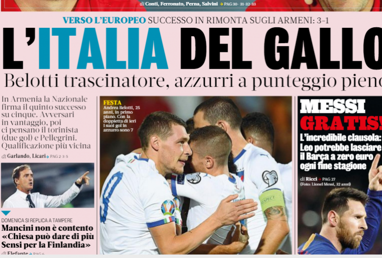 rassegna stampa calcio