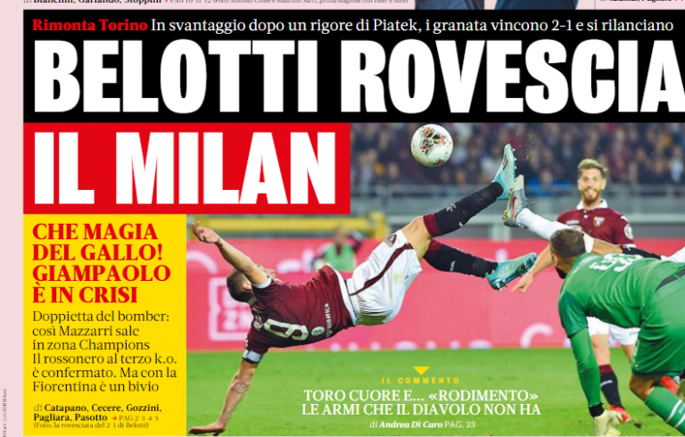 rassegna stampa calcio