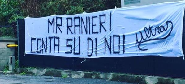 striscione Ranieri