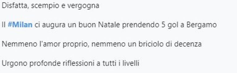 reazioni social milan