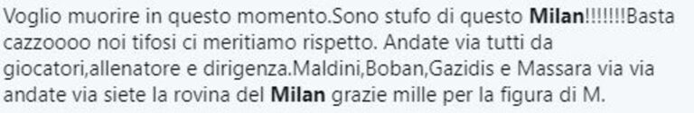 reazioni social milan