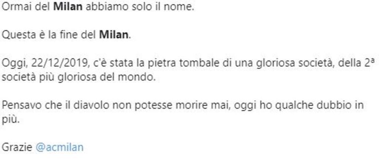 reazioni social milan
