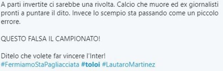 rigore Toloi-Lautaro Inter-Atalanta