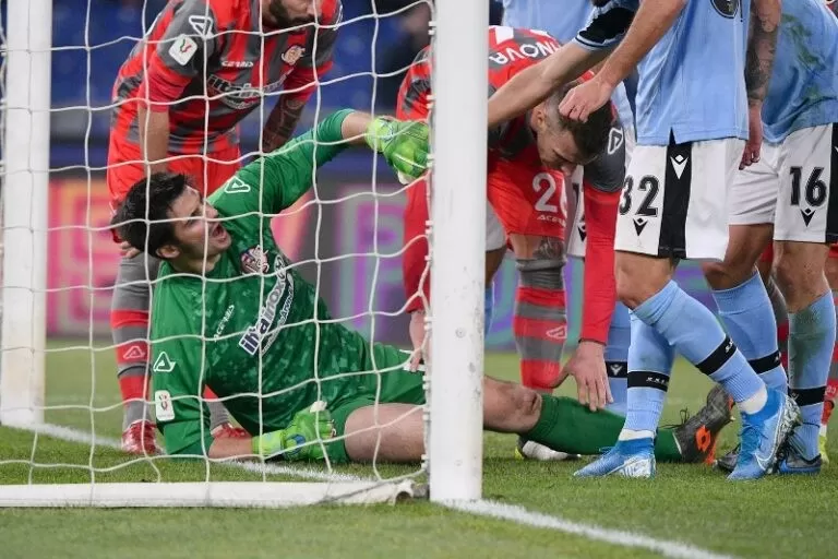 infortunio Agazzi Lazio-Cremonese