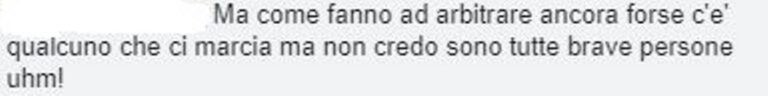 classifica senza errori arbitrali