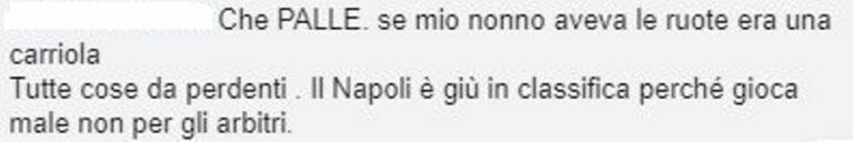 classifica senza errori arbitrali