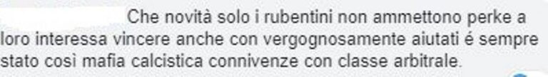 classifica senza errori arbitrali