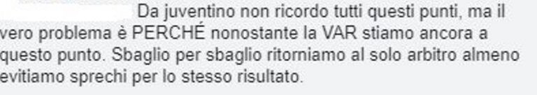 classifica senza errori arbitrali