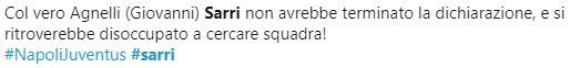 reazioni social sarri