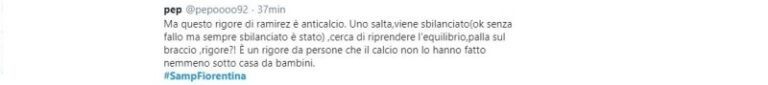 Sampdoria-Fiorentina polemiche