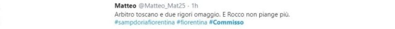 Sampdoria-Fiorentina polemiche