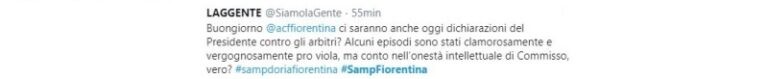 Sampdoria-Fiorentina polemiche