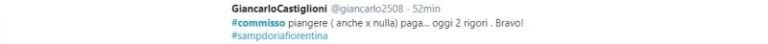 Sampdoria-Fiorentina polemiche