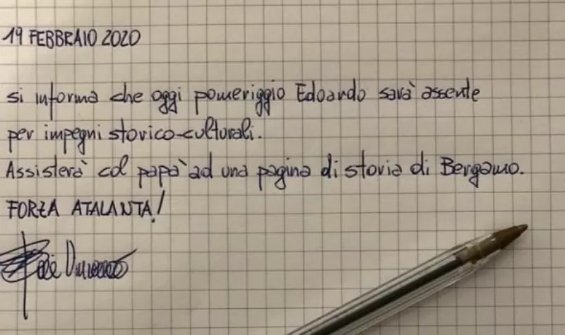 giustificazione atalanta