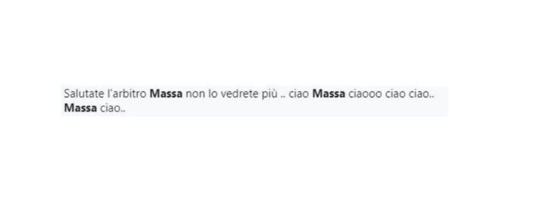 arbitro massa