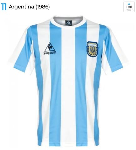 Maglia Argentina 1986
