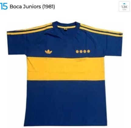Maglia Boca Juniors 1981