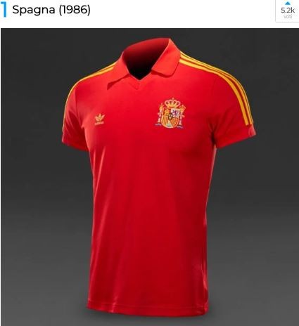 Maglia Spagna 1986