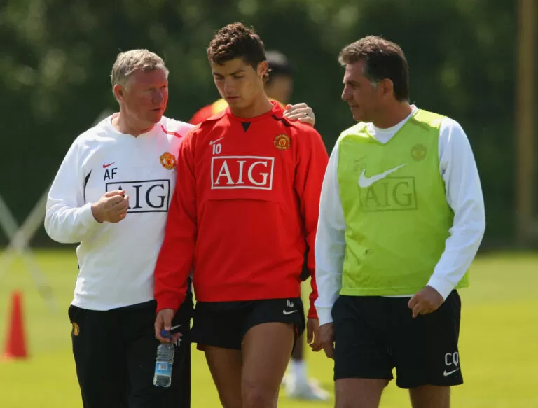 Ferguson e Cristiano Ronaldo